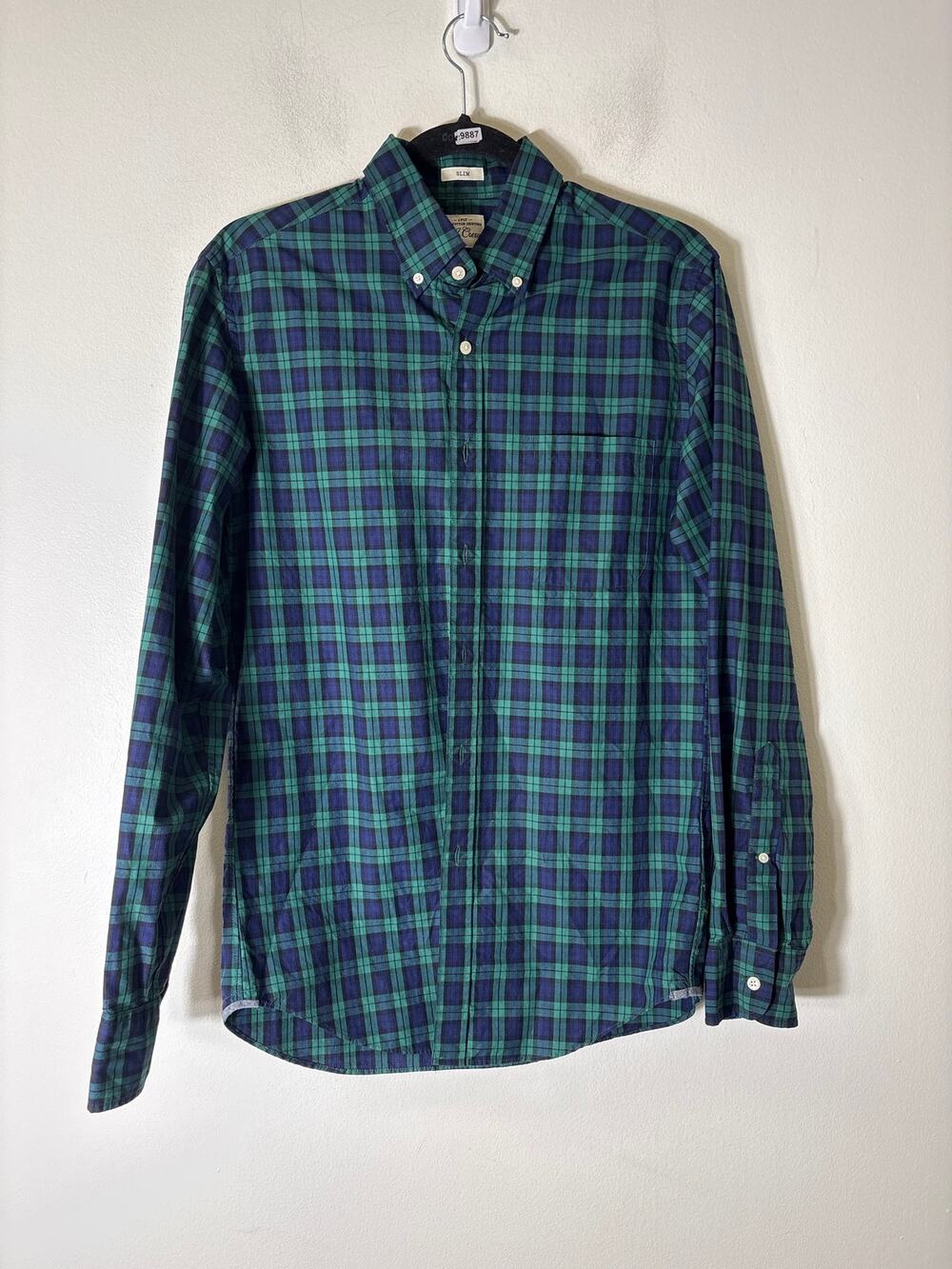 Mens J.Crew Slim Fit Button Up Shirt Sz S
